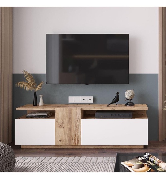 Home - TV-Ständer - Athlantic Pine, Weiss