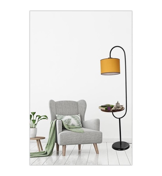 Home - Stehlampe - Schwarz und Gelb