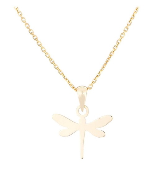 Diamanta - Goldanhänger Petite libellule - Gold
