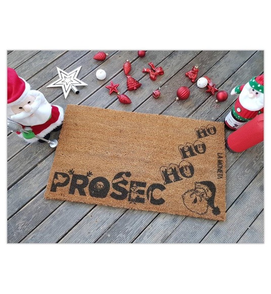 Home - Fussmatte Hoho Proseco - 70 x 40 cm - Hellbraun und Schwarz