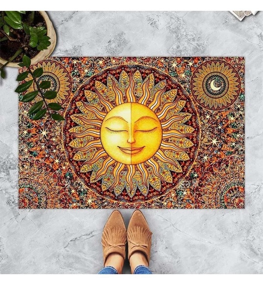 Home - Pvc Fußmatte Happy Sun - 45 x 70 cm