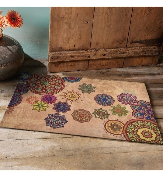 Home - Türvorleger - 45 x 70 cm - Braun und Multicolor