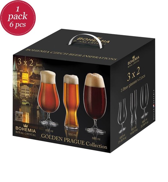 Class Wine - 6er-Set Biergläser - Transparent