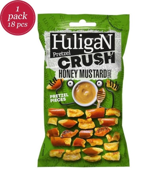 Wine & Gourmet - 18er-Set Huligan Crush Pretzel Honey Mustard - 18 x 65g