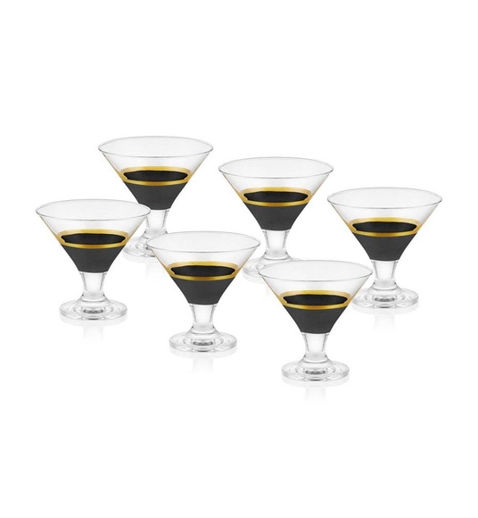 Home - 6er-Set Eisbecher Ø8 x 9 cm - Multicolor