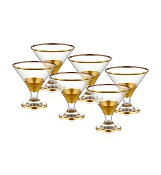 Home - 6er-Set Eisbecher - Gold