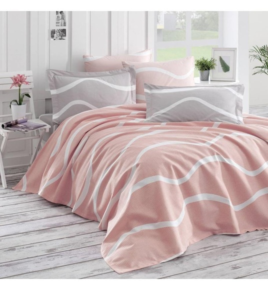 Home - King Size Tagesdecke Novia - 240 x 220 cm - Rosa