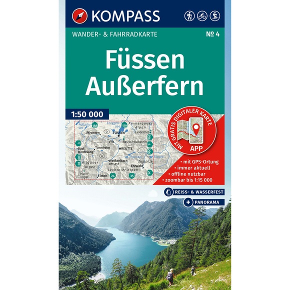 Kompass Verlag WK 4 Füssen - Außerfern