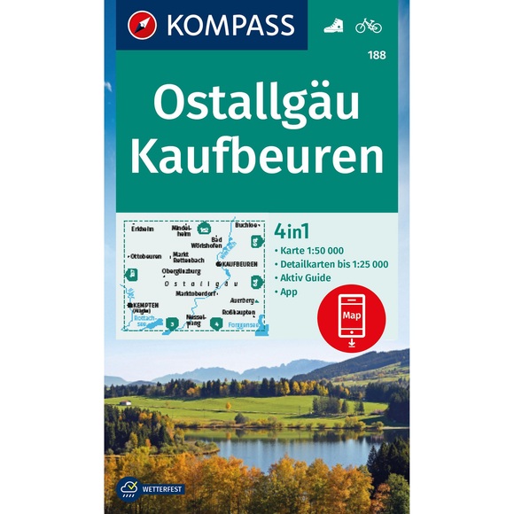 Kompass Verlag WK 188 Ostallgäu, Kaufbeuren