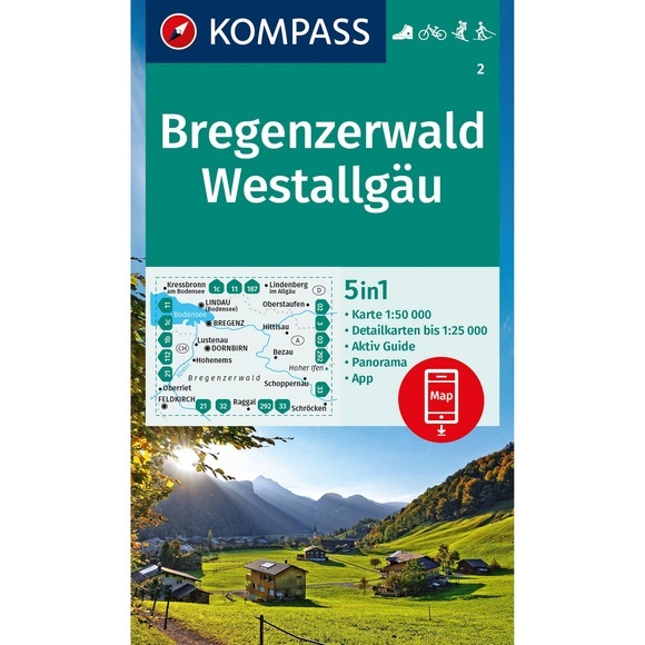 Kompass Verlag WK 2 Bregenzerwald - Westallgäu