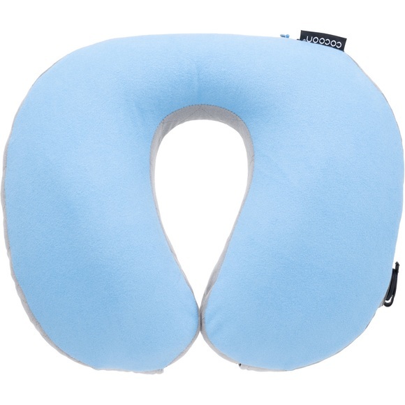 U-Shaped Neck Pillow, Light-Blue/Grey