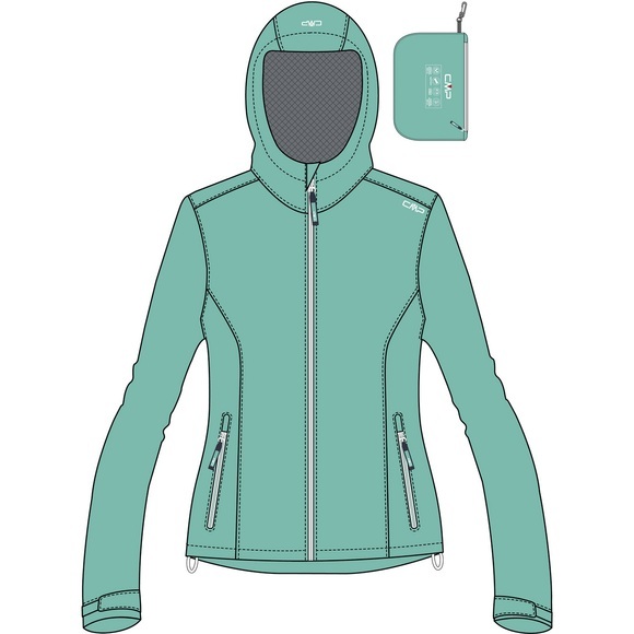 CMP Kinder Girls Rain Hoodie Jacke