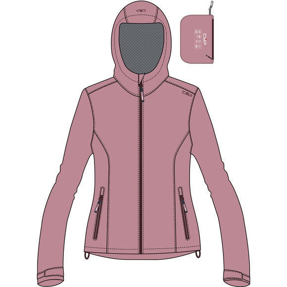 CMP Kinder Girls Rain Hoodie Jacke