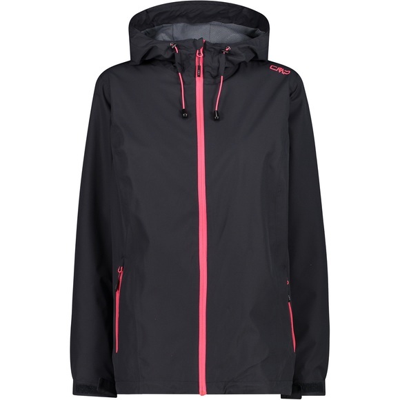 CMP Damen Rain Fix Hoodie Jacke (Größe XS, Grau)