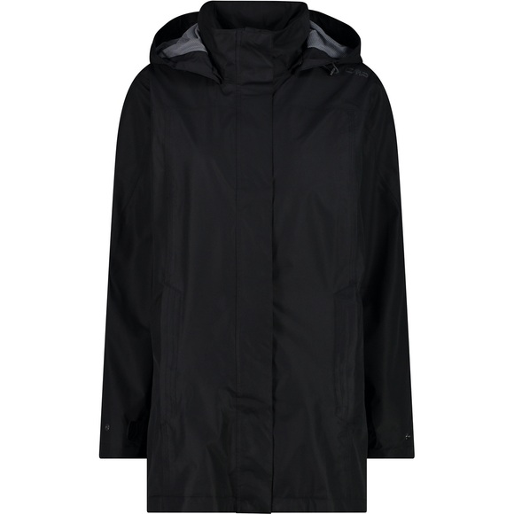 CMP Damen Rain Hoodie Button Jacke