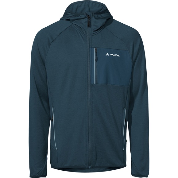 Fleecejacke Mit Kapuze Herren Petroleumblau XL