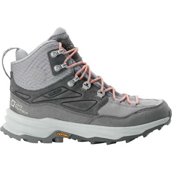 Jack Wolfskin Wasserdichter Wanderschuh Damen Cyrox Texapore Mid Women 37 pebble pebble
