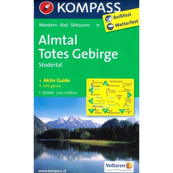 KOMPASS Wanderkarte Totes Gebirge, Almtal, Stodertal