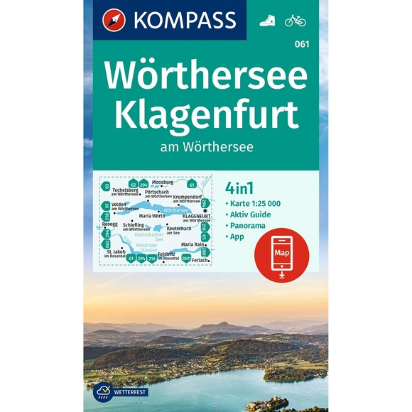 Kompass Verlag WK 61 Wörthersee - Klagenfurt