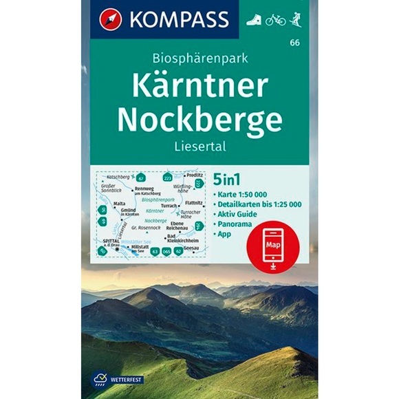 Kompass Verlag WK 66 Kärntner Nockberge