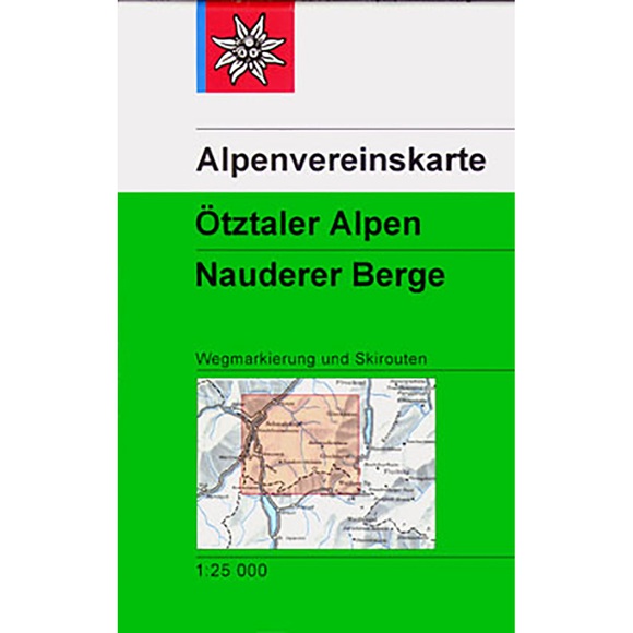 Alpenvereinskarte Ötztaler Alpen, Nauderer Berge