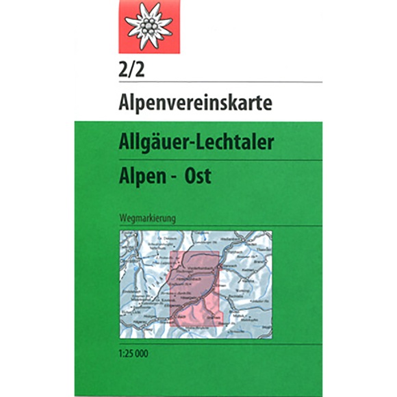 Alpenvereinskarte Allgäuer-Lechtaler Alpen Ost