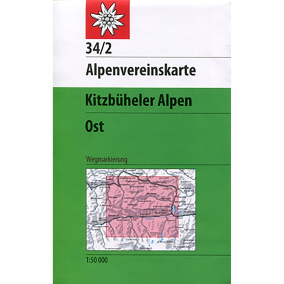 Alpenvereinskarte Kitzbüheler Alpen Ost