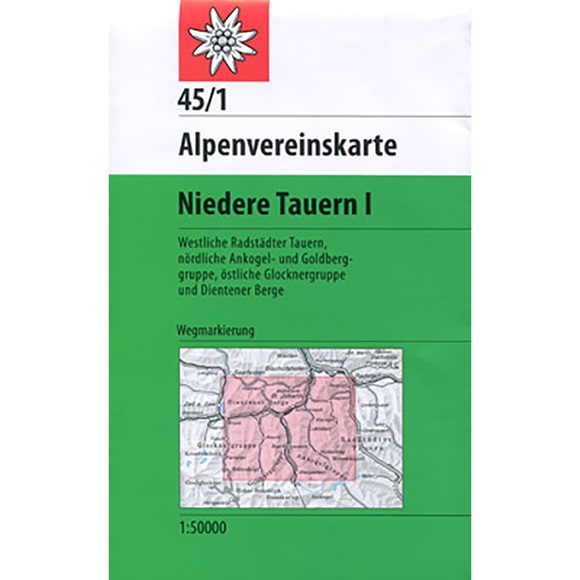 Alpenvereinskarte Niedere Tauern. Tl.1