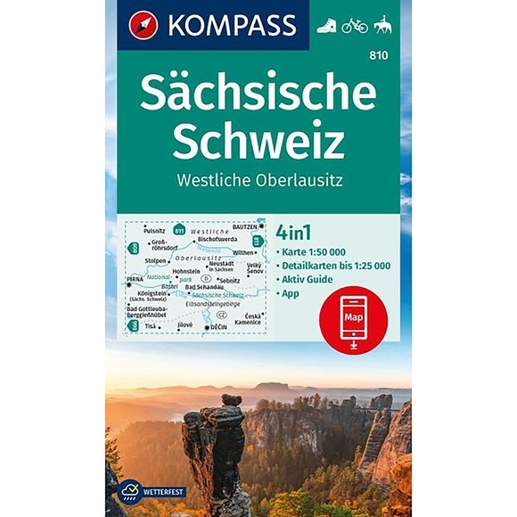 Kompass Verlag WK 810 Sächsische Schweiz - Westliche Oberlausitz
