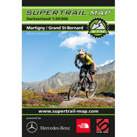 Supertrail Map Martigny / Grand St-Bernhard - MTB