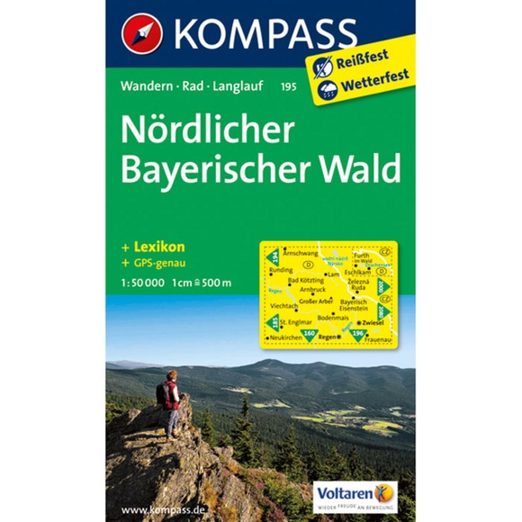 Kompass Karte Nördlicher Bayerischer Wald