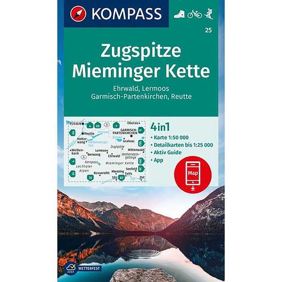 Kompass Verlag WK 25 Zugspitze - Mieminger Kette