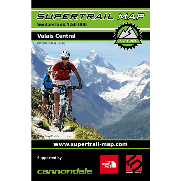 Supertrail Map Valais Central
