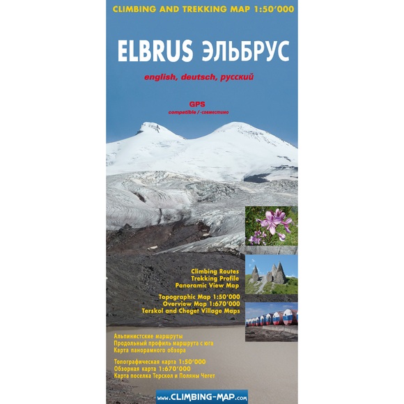 Climbing Map Elbrus Karte
