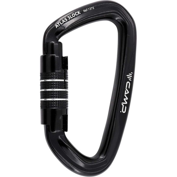 Camp Atlas 3Lock Karabiner (Schwarz)