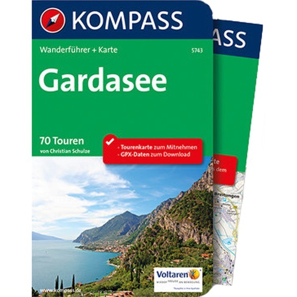 Kompass Wanderführer Gardasee, m. 1 Karte