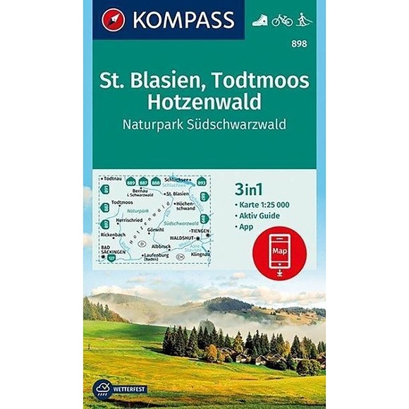 Kompass Verlag WK 898 St. Blasien-Todtmoos-Hotzenwald