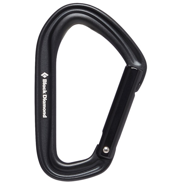 Black Diamond Hotforge Straight Gate Karabiner black 2020 Karabiner