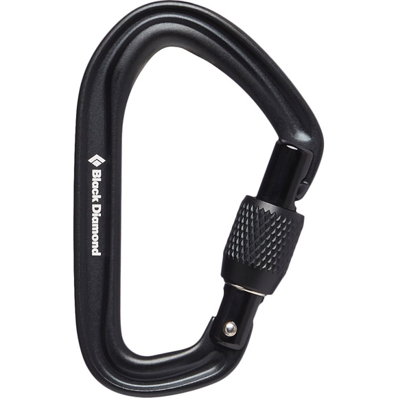 Black Diamond Hotforge Screwgate Karabiner black 2020 Karabiner