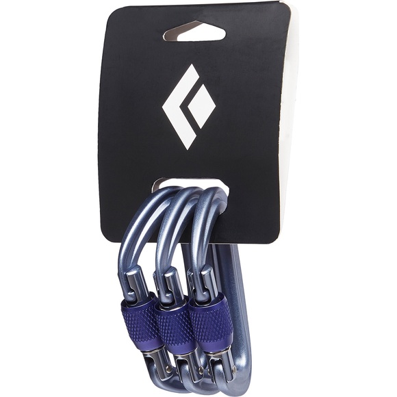 Black Diamond Liteforge Screwgate Karabiner 3er Pack gray 2020 Karabiner