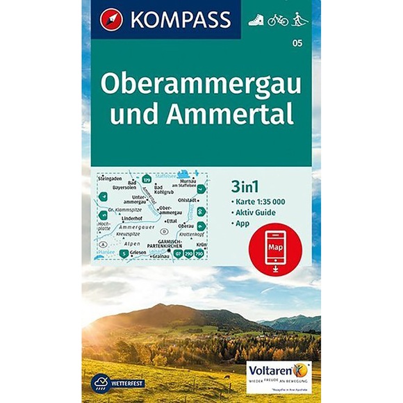 Kompass Verlag WK 05 Oberammergau und Ammertal