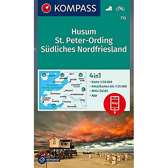 KOMPASS Wanderkarte Husum, St. Peter-Ording, Südliches Nordfriesland