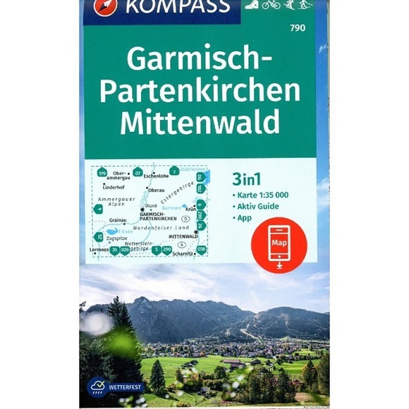 Kompass Verlag WK 790 Garmisch-Partenkirchen / Mittenwald