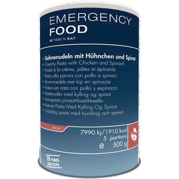 Emergency Food Sahnenudeln mit Hühnchen und Spinat
