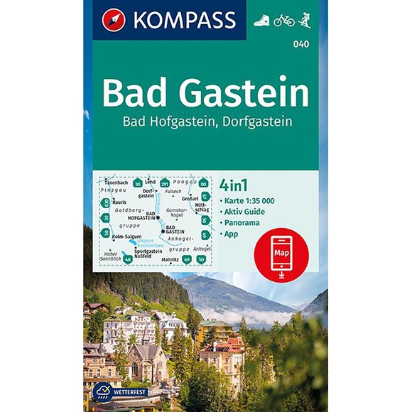 Kompass Verlag WK 040 Badgastein / Hofgastein