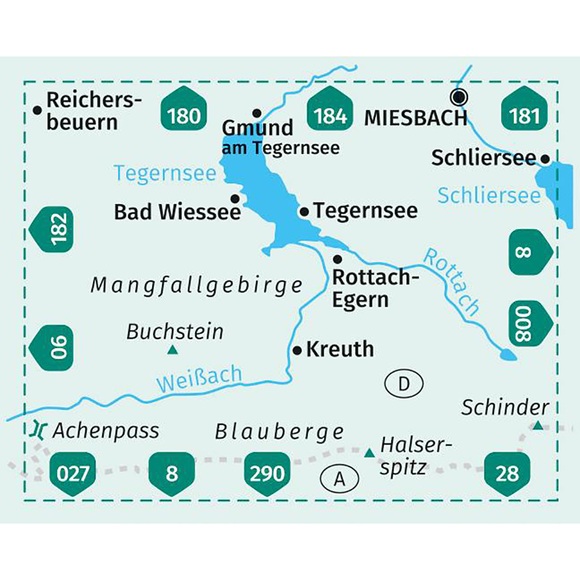 Kompass Verlag WK 08 Tegernseer Tal