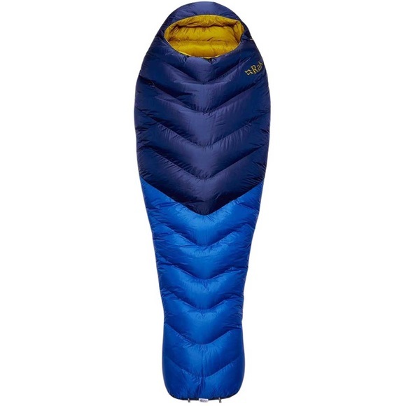 Rab Neutrino 600 Schlafsack Regular Wide blau Left Zipper 2022 Schlafsäcke