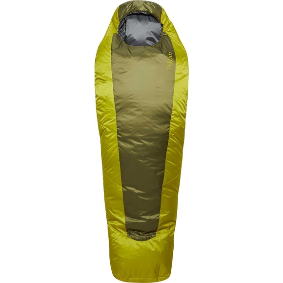 Rab Solar Eco 0 Schlafsack Long grün Left Zipper 2022 Schlafsäcke