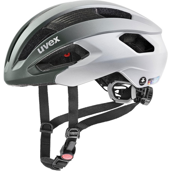 UVEX Rise CC Tocsen Helm grün/silber 2022 52-56cm Rennvelohelme
