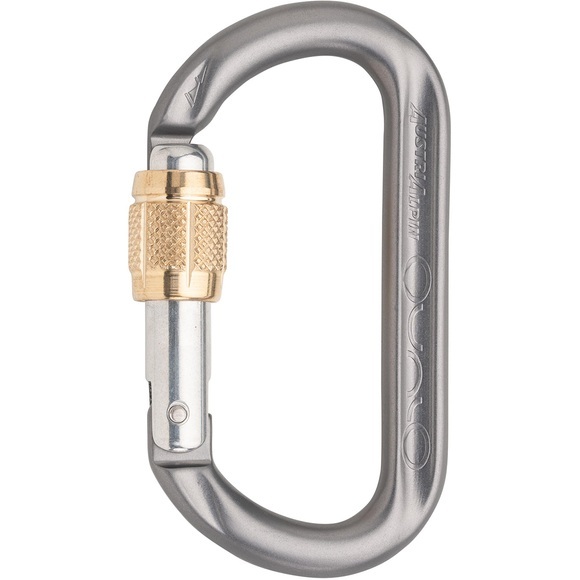 AustriAlpin Ovalo GI Screwgate Karabiner anthracite anodised 2020 Karabiner
